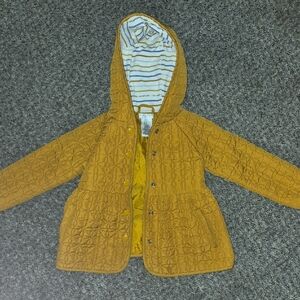 Super cute toddler jacket Mustard Quilted Hooded Jacket KIDS!